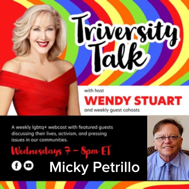 Mickey Petrillo Guests On TriVersity Talk With Host Wendy Stuart 7 PM ET Wednesday September 10th, 2025
