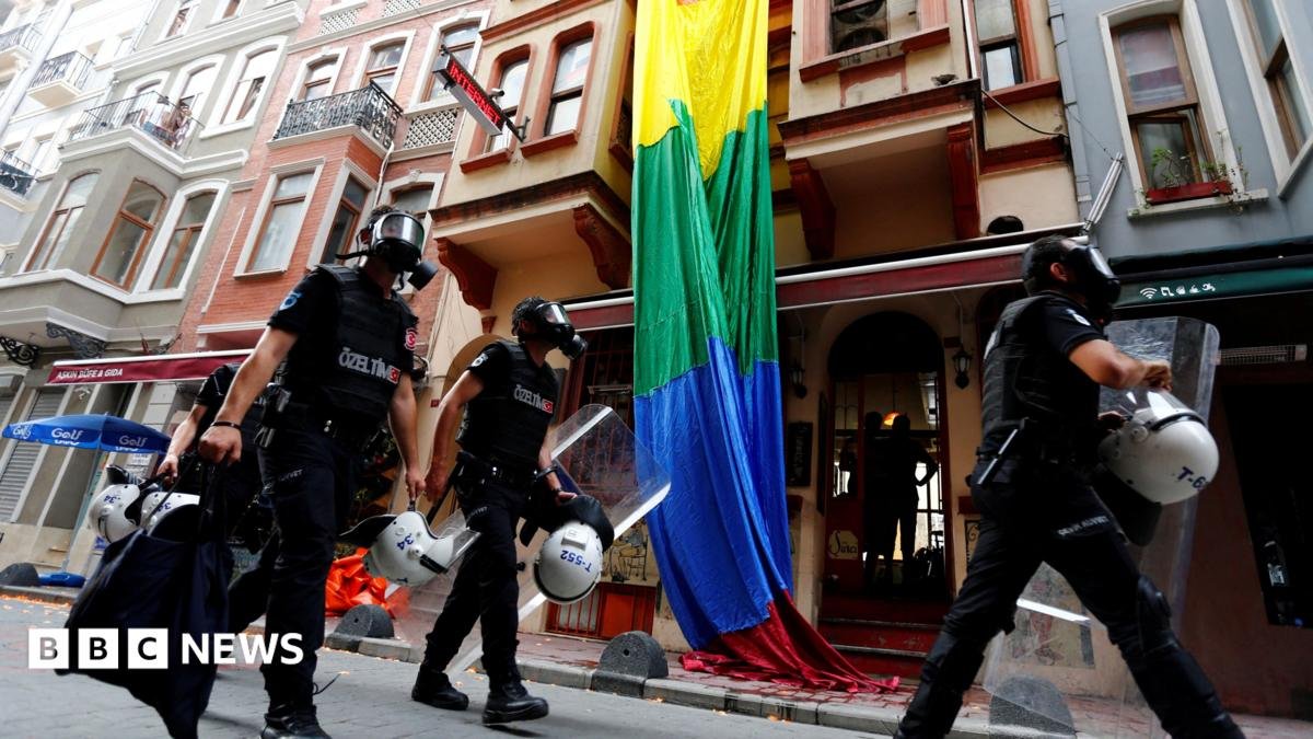 Turkish police detain dozens in raids on gay bars and homes of LGBTQ+ activists Turkish police detain dozens in raids on gay bars and homes of LGBTQ+ activists