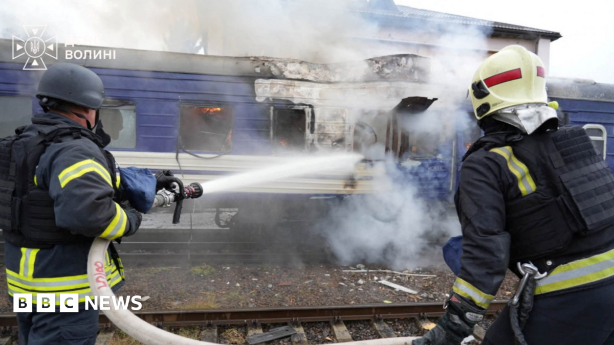 Russia hits Ukrainian train shortly after Boris Johnson and top European officials leave station Russia hits Ukrainian train shortly after Boris Johnson and top European officials leave station