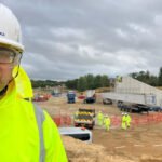 Trailblazing moment as bridge takes shape